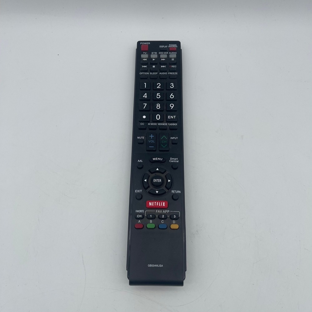 Sharp GB004WJSA Aquos Smart TV Remote Control Netflix‎ Smart Central Black